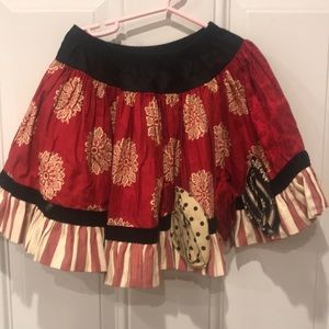 Persnickety holiday skirt